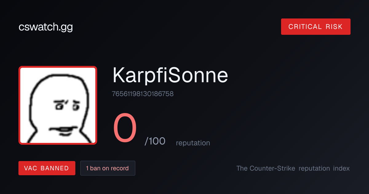 Springii · CS2 Profile & Ban Check | CSWatch